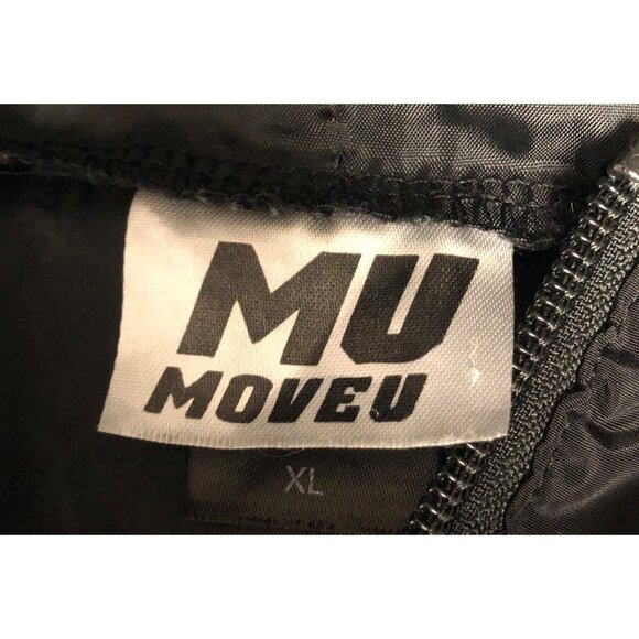 Move U Windbreaker Mens Size XL Black Teal Grey Hoodie Jacket Athleisure - Picture 4 of 7